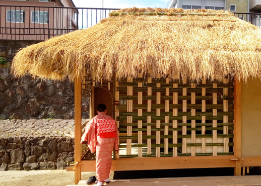 京都建築専門学校の建工祭の堀川茶室