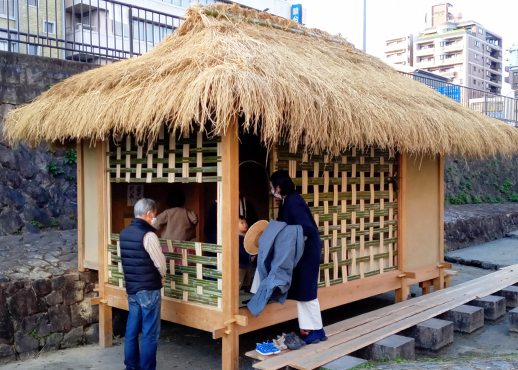 京都建築専門学校の建工祭の堀川茶室